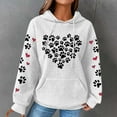 thumbnail image 2 of Hoodies for Women Christmas Sweatshirts Winter Sweaters Trendy Clearance Crewneck Sweatshirt Long Sleeve Shirts Women Fashionable Women's Printed Pullover Round Neck Top, 2 of 4
