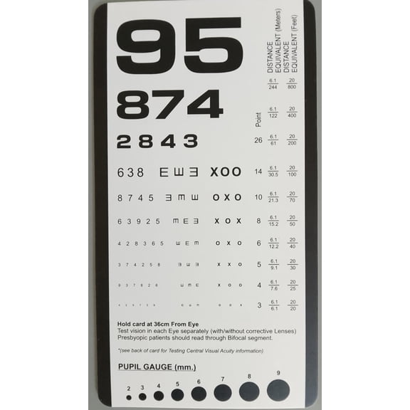 Rosenbaum Pocket Eye Chart