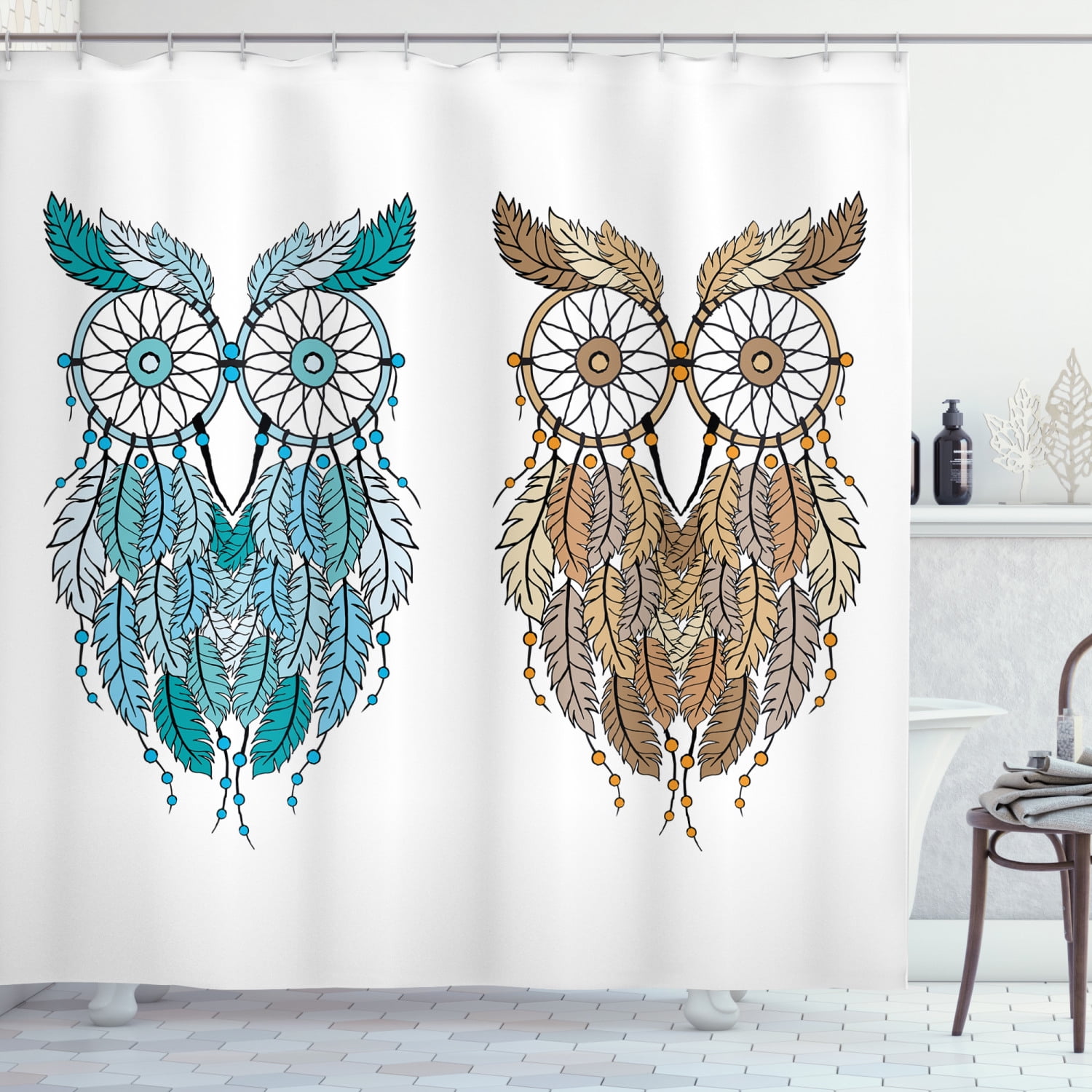 Easy to Apply 32 Colours Owl Mural Dream Catcher 0897 Self Adhesive
