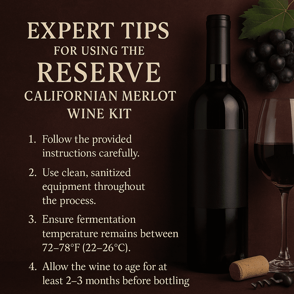 Winexpert Reserve Californian Merlot Wine Kit