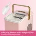 thumbnail image 4 of Paris Hilton 26lb Countertop Portable Ice Maker with Scoop, Pink, 4 of 8