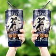 thumbnail image 4 of Happy Halloween Akita Witch Pumpkins Bats 30oz Stainless Steel Tumbler Insulated Cup with Lid Inu Dog Lover - 13012, 4 of 5