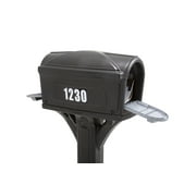 Simplay3 Dig Free Easy Up Classic Plastic Mailbox, Black, Rust Resistant
