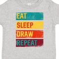 thumbnail image 4 of Inktastic Sketch Artist Eat Sleep Draw Repeat Boys or Girls Toddler T-Shirt, 4 of 5