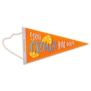 Way to Celebrate Easter You Crack Me Up! Orange Felt Hanging Pennant, 18"