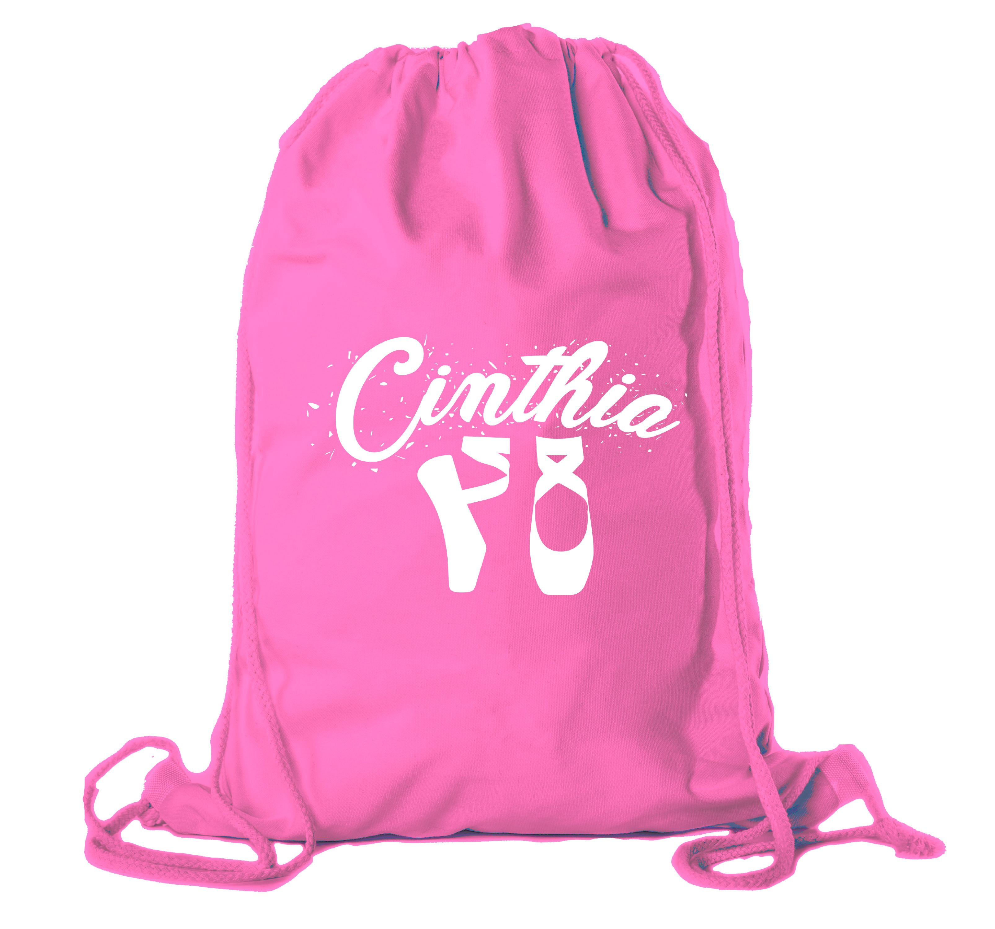 Personalized Dance Bags, Ballet Drawstring Backpack, Dance Backpacks