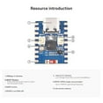 thumbnail image 6 of ESP32-C3-Zero Development Board Wifi Bluetooth Module RISC-V 32-Bit Single-Core Processor ESP32-C3FN4 Type-C A, 6 of 7
