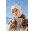thumbnail image 2 of Winter Down Cotton Outdoor Skiing Windproof Waterproof Ear Protection Riding Plus Velvet Warm Baotou Cap Beige, 2 of 8