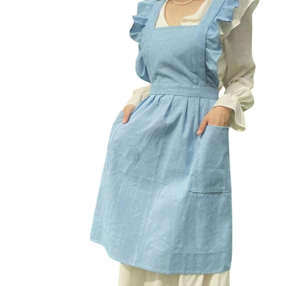 Aellinatey Women Apron Cooking Apron Serving Apron for Kitchen Bakery Restaurant