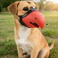thumbnail image 6 of Anti Bite Parrot Mouth Shape Dog Mouth Covers Anti-Called Muzzle Masks with Adjustable Strap Pet Mouth Set Bite-Proof for Stop Barking Chewing TPR Material (Yellow,5), 6 of 8