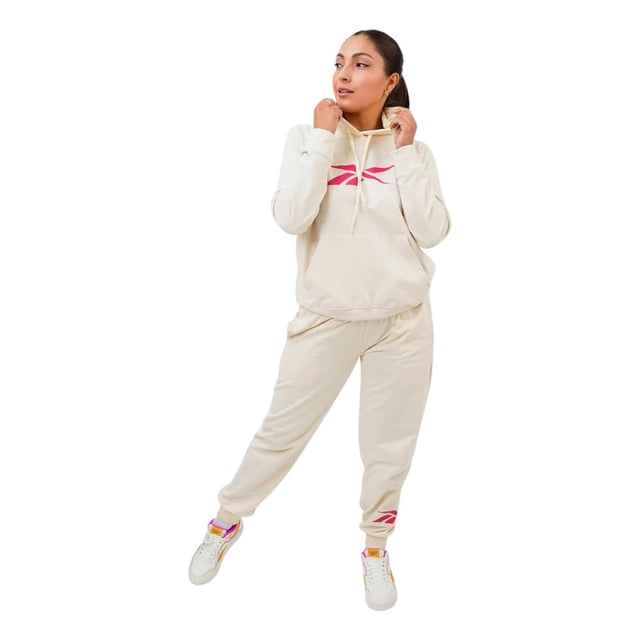 Sudadera Reebok Mujer Hoodie Logo Blanco blanco M