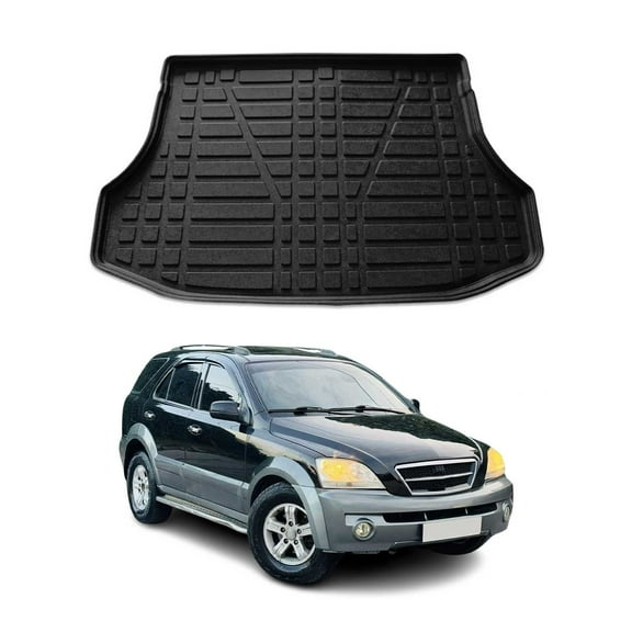 OMAC Cargo Mats Liner for Kia Sorento 2003-2009 Black All-Weather TPE