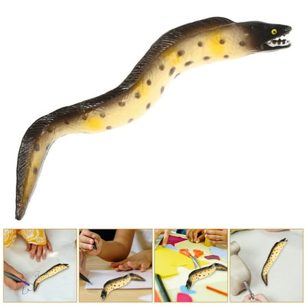 WHAMVOX  Sea Eel Model Figurines Animals Toys for Kids Life Child Baby Beige