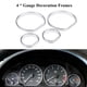 thumbnail image 2 of 4 piezas de molduras para marcos de decoración de velocímetro y salpicadero delantero de coche para BMW E46, 2 of 10