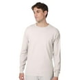 thumbnail image 2 of Hanes Unisex Beefy-T Long Sleeve T-Shirt, Crewneck Tee Shirts 100% Ring-spun Cotton Long Tees (Deep Forest , 3XL), 2 of 8
