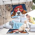 thumbnail image 7 of Qxltty Snow Basset Hound Cat litter Pads Pet Set of 2 Diaper Mats Center Anti-leakage Layer Absorbent Soft and Comfortable, 7 of 7