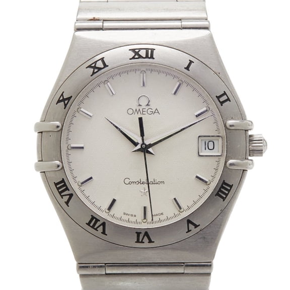 Pre-Owned Omega Constellation Watch 1512.30 Swiss Quartz White Dial Stainless Steel... (Good)