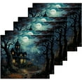thumbnail image 3 of SKYSONIC Halloween Castle Washcloths Set of 2, Highly Absorbent Soft Cotton Fingertip Towels for Bathroom, Kitchen, Gym, Spa, Home Decor, 12 x 12 Inch, 3 of 7