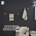 thumbnail image 3 of Double Towel Bar Matte Stainless Steel Bath Towel Rack for Bathroom Towel Holder Wall Mount Total Length TBLPB, 3 of 9