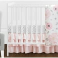 thumbnail image 3 of Sweet Jojo Designs Watercolor Floral Pink Grey and White 11 Piece Crib Bedding Set, 3 of 6
