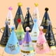 thumbnail image 2 of Sombrero de cumpleaños para niño y niña, gorro de cono de papel, gorros de bola con purpurina dorada con pompones, decoraciones para fiesta de Baby Shower, 2 of 4