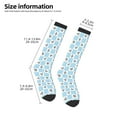 thumbnail image 5 of Fotbe Funny Chicken print Women's Men's Novelty Crew Socks Cotton Socks Knee High Socks for Walking,Running,Nurses,Pregnancy, 5 of 9