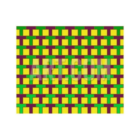 Ts Light - Pop Art Rows of Ts Pattern Yellow Brown Green Print Wall Art By Luis Stortini Sabor aka CVADRAT
