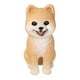 thumbnail image 5 of Figura de Pomerania portátil, tallada, antideslizante, diseño artesanal, estatua de cachorro, adorno Naranja, 5 of 9