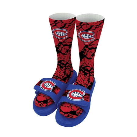 

Men s ISlide Montreal Canadiens Distressed Socks & Slide Sandals Bundle