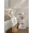 thumbnail image 3 of Creative Aesthetic Room Decor Mobile Paper Tea Table Sofa Side Table Bedroom Furniture Bedside Small Round Table Style, 3 of 8