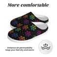 thumbnail image 6 of KLL Rainbow Snowflake Pattern Adult Unisex Cozy Slippers,Fuzzy Slip-on Slippers TPR Sole Slippers Comfort Plush Home Footwear for Indoor & Outdoor-39/40, 6 of 7