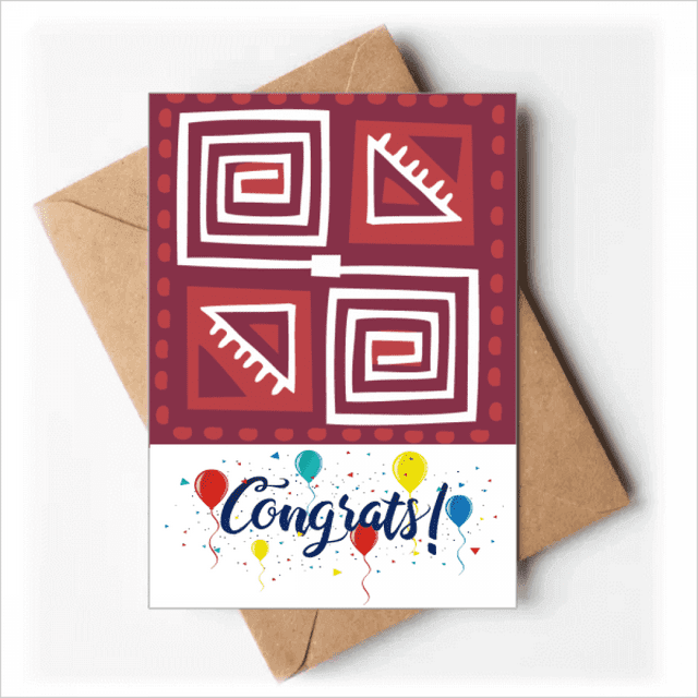 Vino tinto color Mexico totems antigua civilización dibujo Sobre de la Carta de felicitación de la tarjeta de matrimonio