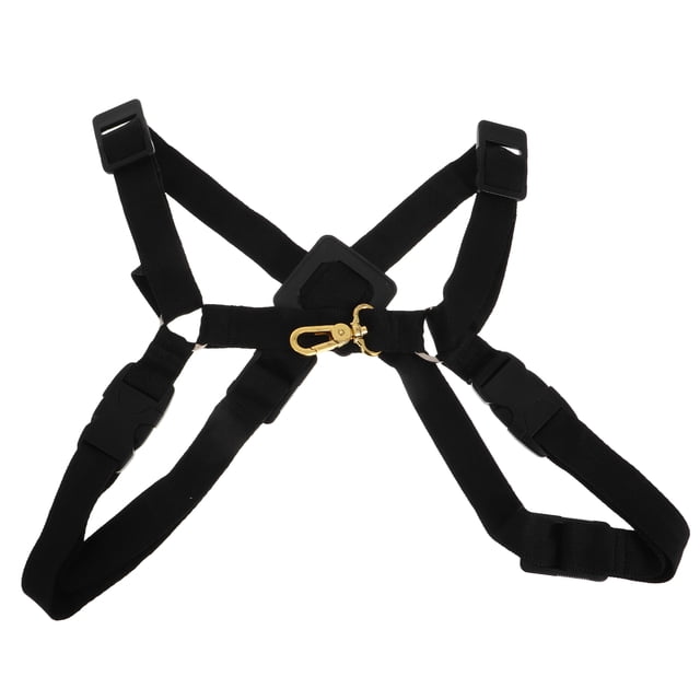 Adjustable Saxophone Harness Strap Sax Double Shoulder Support Alto Tenor Chest Strap For Musicians School Bands