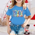 thumbnail image 2 of Xuewenshw Hauts d'Été pour Enfants Manches Pétales Col Rond Décontracté T-Shirts Unis Graphiques pour Tout-Petits, 2 of 4