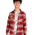 thumbnail image 2 of Ragstock Red Farmhouse Flannel Shirt, 2 of 4