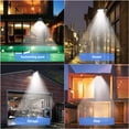thumbnail image 2 of Solar Gutter Light Outdoor, 18 LED Security Night Light 180° Adjustable Wireless Solar Wall Lights Waterproof for Garden Fence Patio Yard, 6500K White Light, 2 of 10