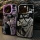 thumbnail image 2 of Funda de teléfono Anime Attack On Titan para iPhone 15 14 13 12 11 Pro Max X XR XSMAX 8 7 Plus, funda trasera mate a prueba de golpes, 2 of 4