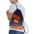 thumbnail image 3 of Saiise inside out 2 Print Drawstring Backpack String Bag Sackpack Cinch Water Resistant for Gym Shopping Sport Yoga, 3 of 9