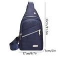 thumbnail image 3 of Bandolera para hombre y mujer con orificio para auriculares – Mochila pequeña de hombro/pecho para senderismo, camping, actividades al aire libre y viajes., 3 of 6