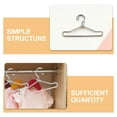 thumbnail image 2 of Dayesque 20pcs Mini Metal Doll Clothes Hangers Set for Dollhouse Accessories, Lifelike Small Garment Display Racks for Baby Dolls, 2 of 9