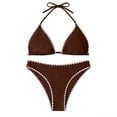 thumbnail image 5 of Womens Two Piece Swimsuits Neck Backless Bikini Floral Monokini Bathing Suit for Women Two Piece, 5 of 5