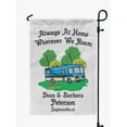 thumbnail image 1 of Printtoo White Always At Home Wherever We Roam Motorhome 12.5x18 Inches Double SidedFlagsDouble Sided CampFlagCampsiteFlagPersonalized Camping Flags, 1 of 4