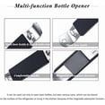 thumbnail image 3 of Black 2Pieces Magnetic Bottle Openers Can Opener Classic Beer Opener Stainless Steel Small Bottle Opener Can Tapper with Magnet for Camping and Traveling, 3 of 5