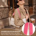 thumbnail image 4 of Correa de bolso Uxcell ajustable, correas de bolsa cruzada, correa ancha para hombro, cinturón de reemplazo universal para bolsos de mujer, rojo rosa, 4 of 6