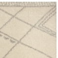 thumbnail image 4 of SAFAVIEH Arizona Almira Geometric Shag Area Rug, Ivory/Grey, 8' x 10', 4 of 6