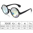 thumbnail image 4 of Lunettes Kaléidoscope Arc-en-Ciel Rave Trou de Ver Prisme Lunettes de Diffraction (Noir), 4 of 4