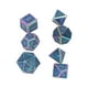 thumbnail image 5 of Juego de dados de varias caras, juego de mesa de Metal galvanizado, dados poliédricos, Kit para Bar, hogar, esmalte azul, 7 Uds., 5 of 14