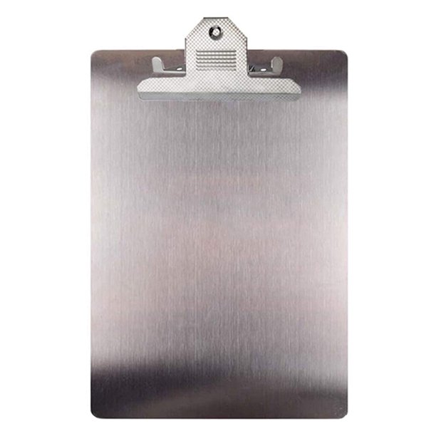 File Folder Metal Clipboard A4 Stainless Steel Clip Board Organizer