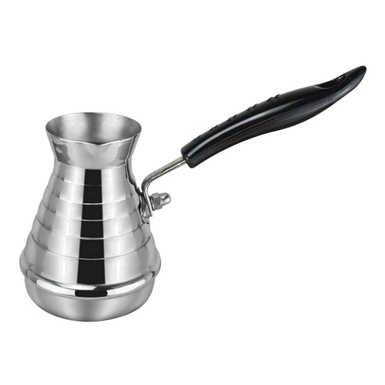 Single Handle Coffee Pot,Aluminum Alloy Turkish Coffee Pot,Non Stick  Turkish Coffee Maker,Mini Chai Pot,Coffee Milk Boiling Pot for Home and