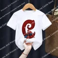 thumbnail image 5 of Camiseta de algodón para niños, niña y niño, Marvels, SpiderMan, letras de la A a la Z, ropa de dibujos animados Kawaii, camisetas para niños, camisetas casuales de moda para bebés pequeños, 5 of 5